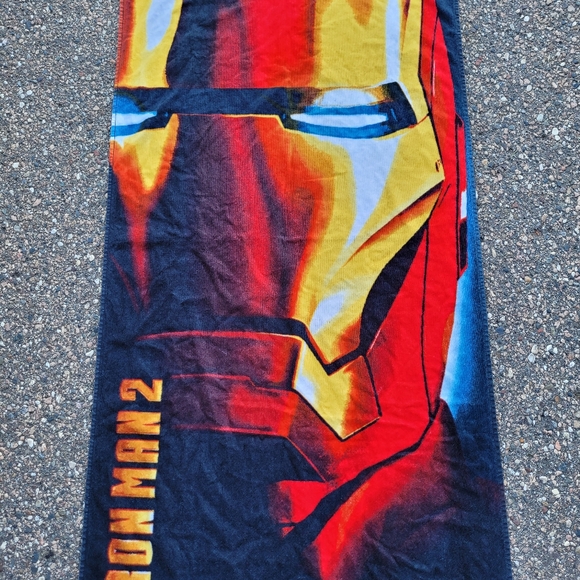 Vintage 2010 Marvel Iron Man 2 Movie Promo Beach Towel🎬 - Picture 2 of 3
